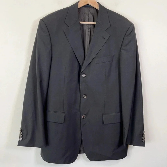 Hugo Boss Virgin Wool Super 100 Angelico Lucca Blazer Size 50 / US Size 40R - Picture 1 of 12
